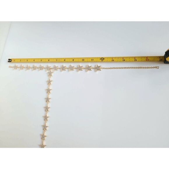 ⭐ Star Drop Spangled Rhinestone Y Lariat Long Necklace NEW - Picture 17 of 17